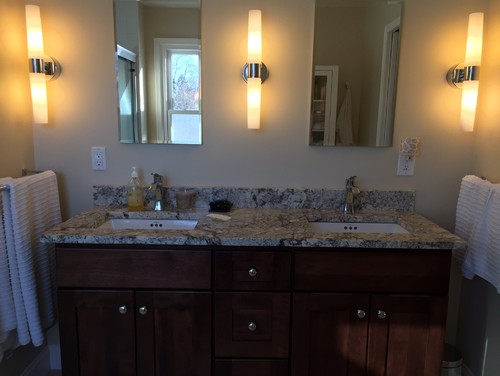 Bathroom Light Fixture Move need bathroom sink/mirror/sconce advice asap!! Bathroom Light Fixture Move need bathroom sink/mirror/sconce advice asap!!