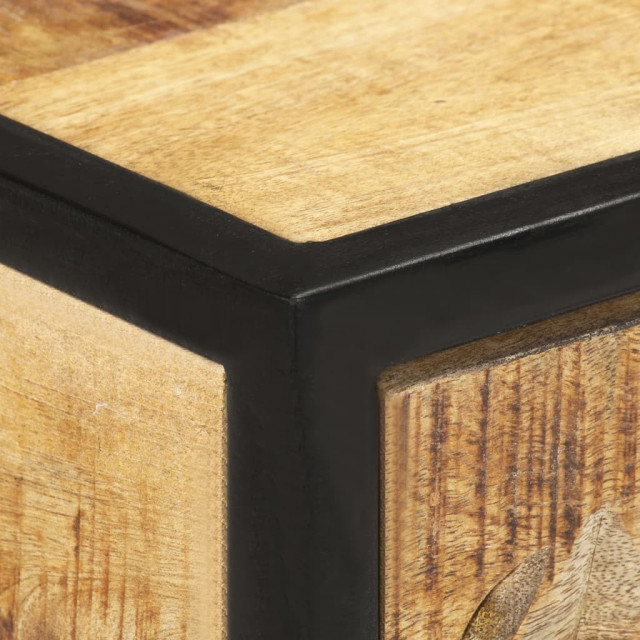 vidaXL Console Table Entryway Table Side Table with Drawers Solid Mango ...