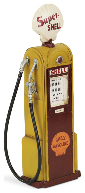 Shell Station Gas Pump Figurine Farmhouse Decorative Objects