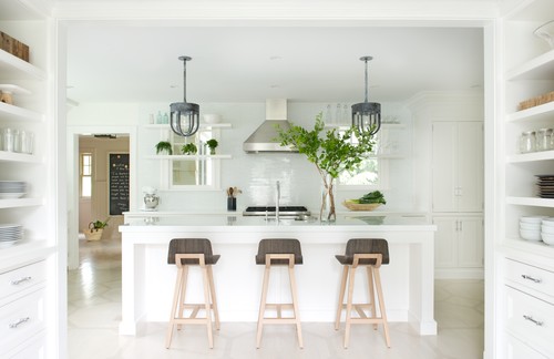 White kitchen in New Canaan, CT