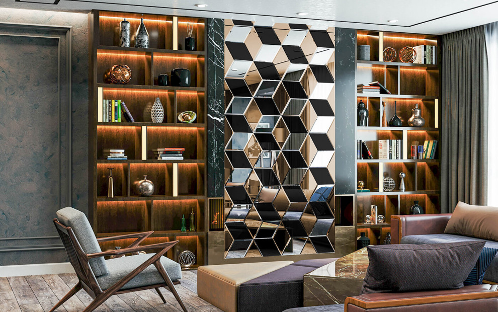 Зеркальное панно Париж