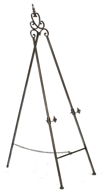 58 Regal Mtl Flr Easel Mediterranean Decorative Objects And