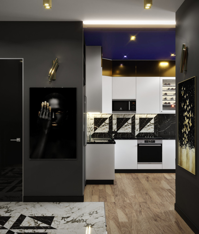 Яркий дизайн квартиры в ЖК "Пресня Сити"