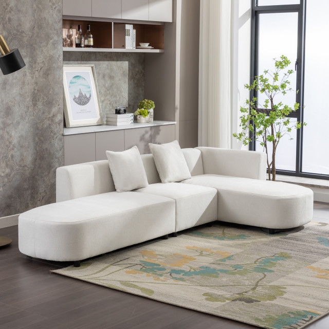 Gewnee Luxury Modern Style Living Room Upholstery Sofa - Transitional ...
