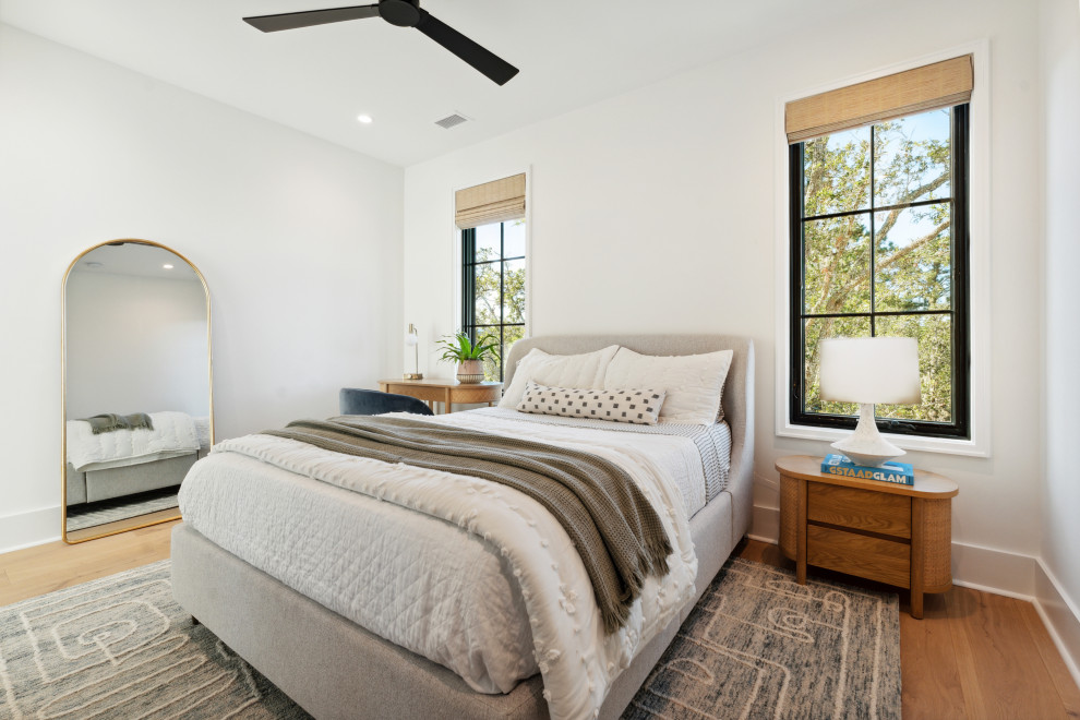 Transitional bedroom photo in Charleston