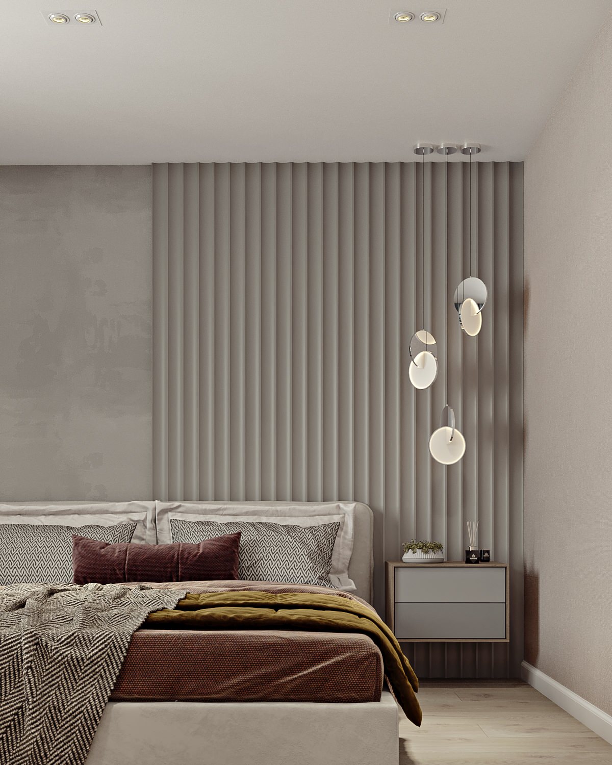 Дизайн проект спальни ЖК Лазурный г. Воронеж