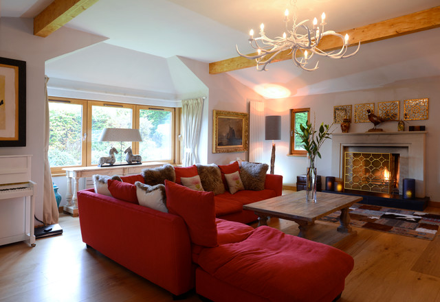 Villa, Scotland eclectic-living-room