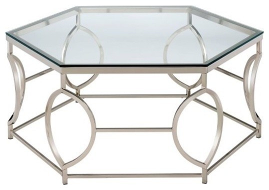 Furniture Of America Annette Contemporary Metal Coffee Table In Chrome Tables By Homesquare - Contemporary Chrome Coffee Tables Furniture Of America Annette Contemporary Metal Coffee Table In Chrome Tables By Homesquare - Contemporary Chrome Coffee Tables