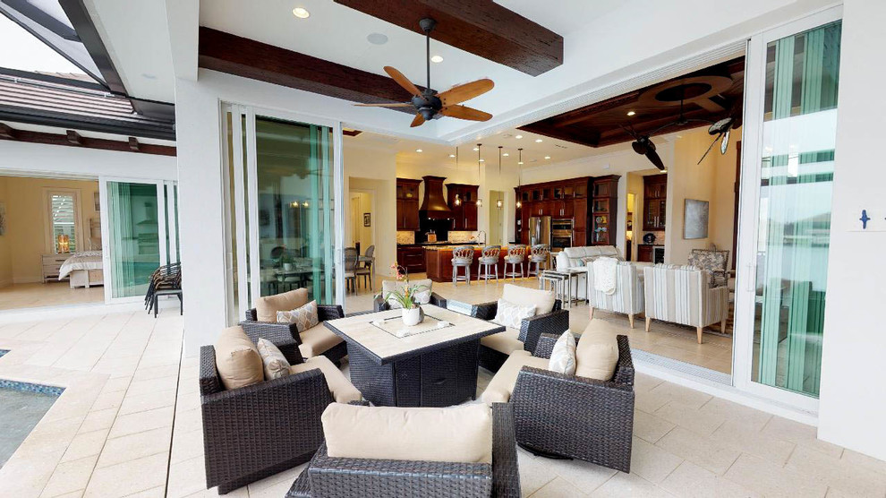 Patio - transitional patio idea