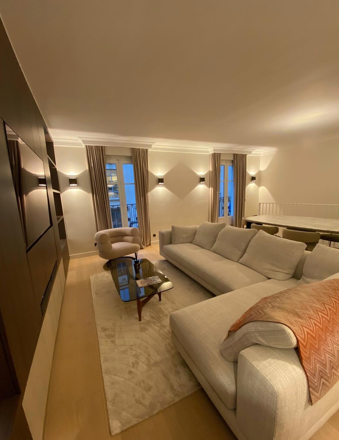Projet Montorgueil -Rénovation complète d'un appartement de 145 m2.