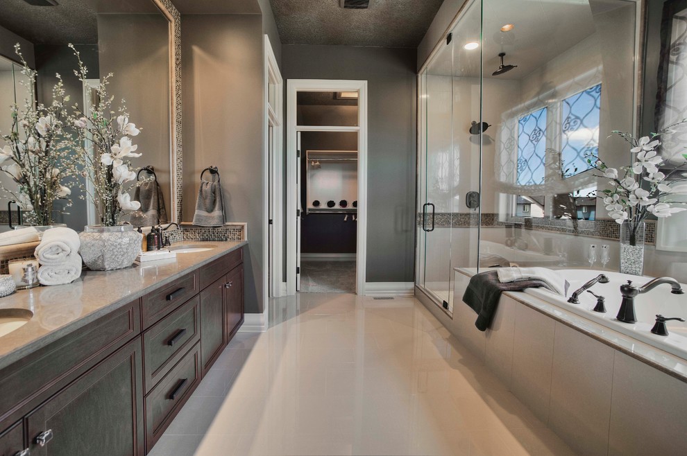 This is an example of a traditional bathroom in Calgary.