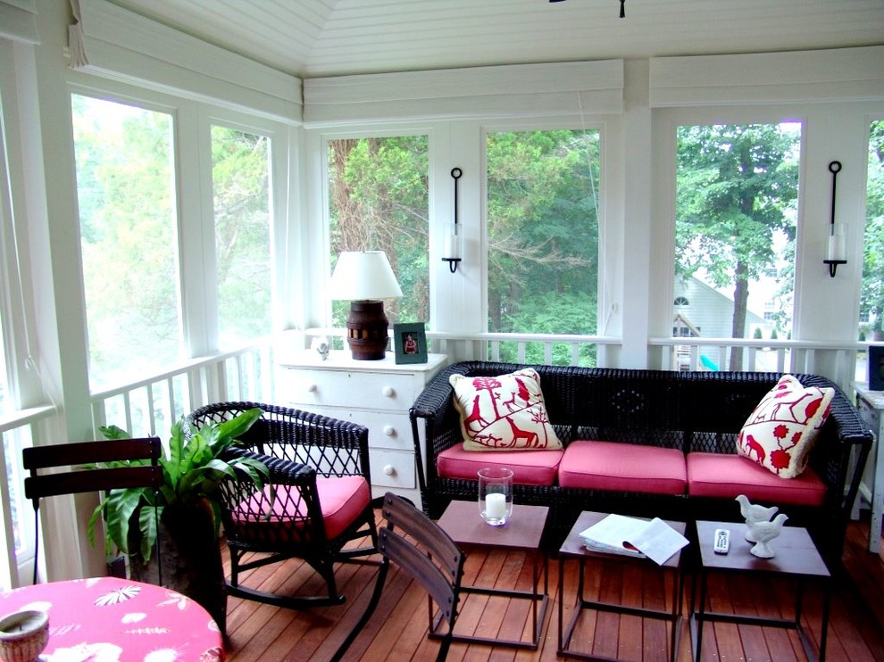 This is an example of a sunroom in Boston.