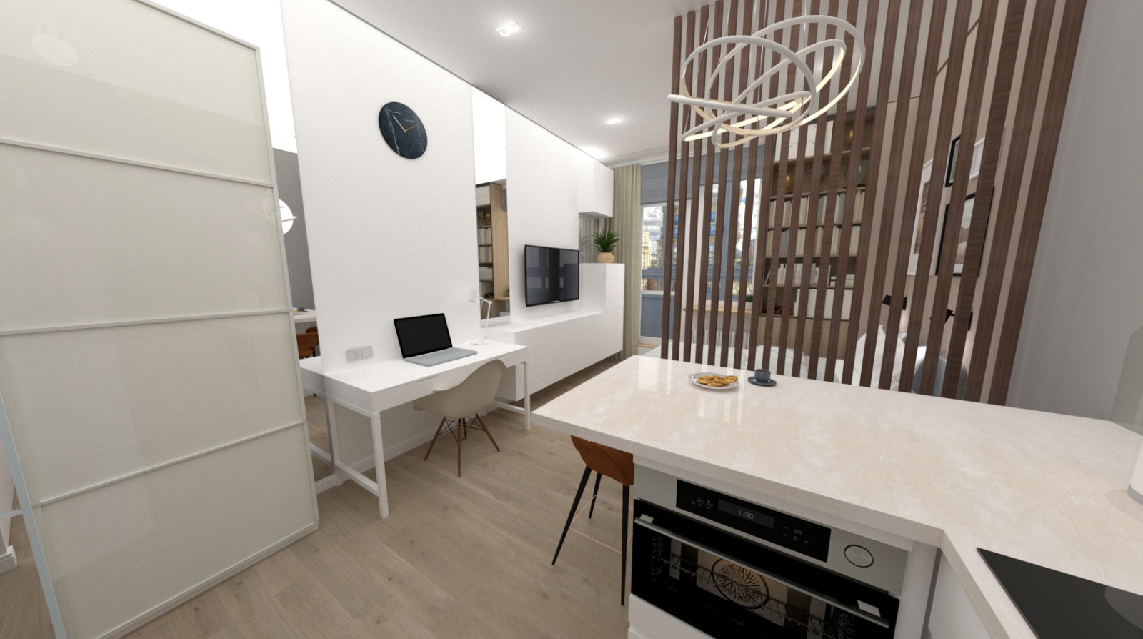 Квартира-студия 28 кв.м для студента