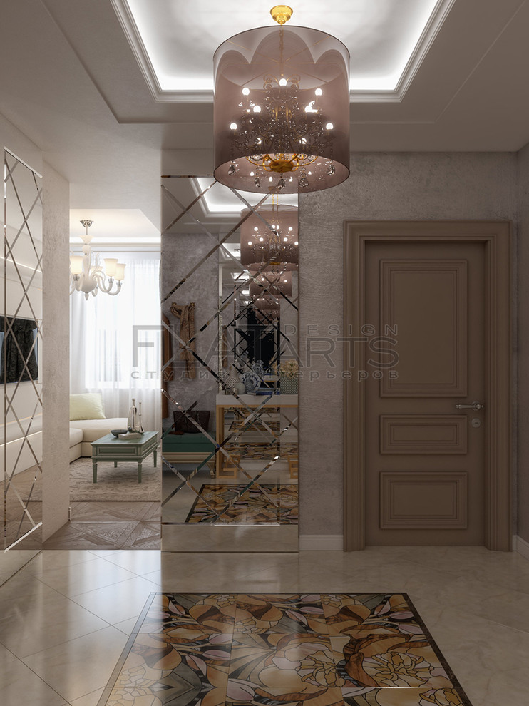 Дизайн 3-ной квартиры 90 кв.м. в стиле эклектика