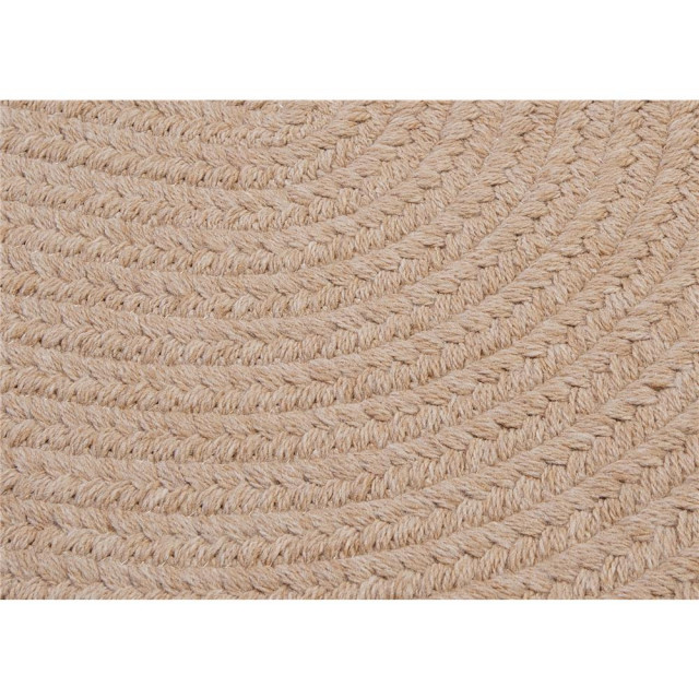 Colonial Mills Rug Bristol Oatmeal Oval, 6x9 Farmhouse Area Rugs