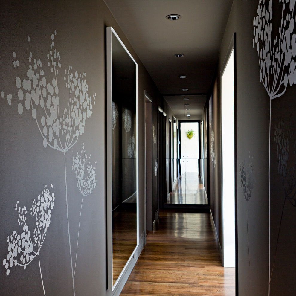 This is an example of a contemporary hallway in Portland.