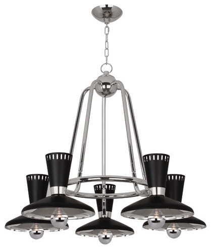 Robert Abbey Vortex S Chandelier 5 Light 34 Robert Abbey Vortex S Chandelier 5 Light 34 Midcentury Chandeliers By Lighting World Decorators