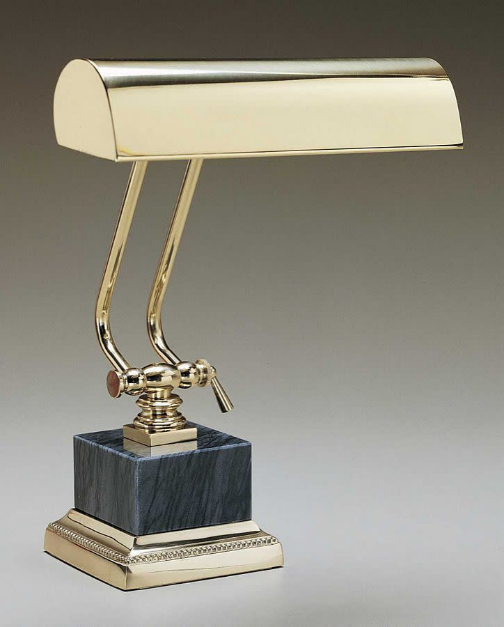 House of Troy P10-101 Banker Style 10" Piano / Desk Lamp - Polished Brass /
