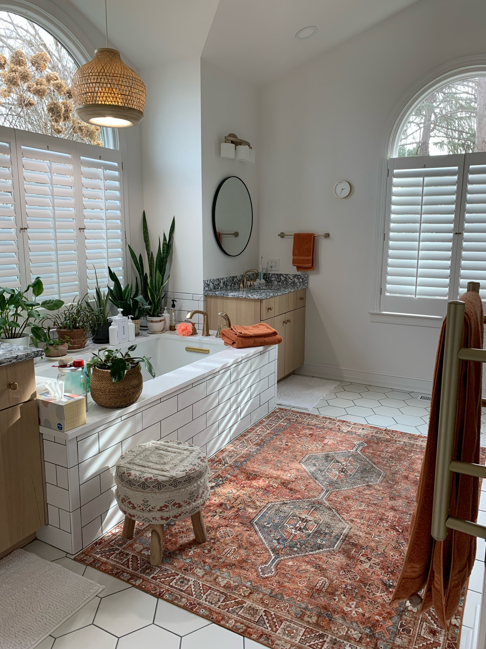 Eclectic Boho Master Bath