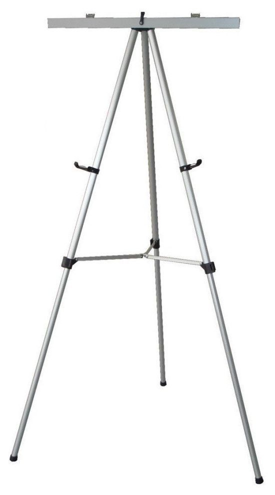 Lightweight Aluminum FlipChart Presentation Easel Midcentury