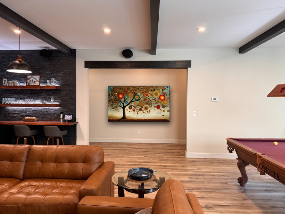 Ron and Cheryl Parrington full basement build out - Transitional ...