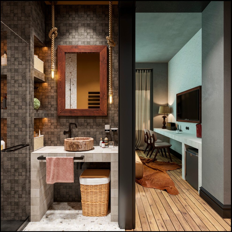 Дизайн апарт комплекса/гостиницы в стиле шале 250 м2