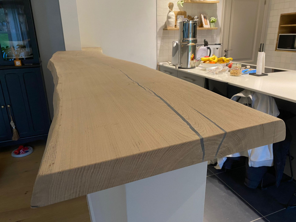 plan de travail en chêne massif - Contemporary - Kitchen - by Le Wood