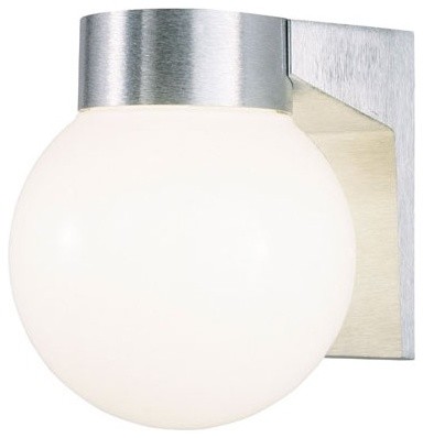 Exterior  Wall Lantern in Brushed Aluminum (Set of 2)