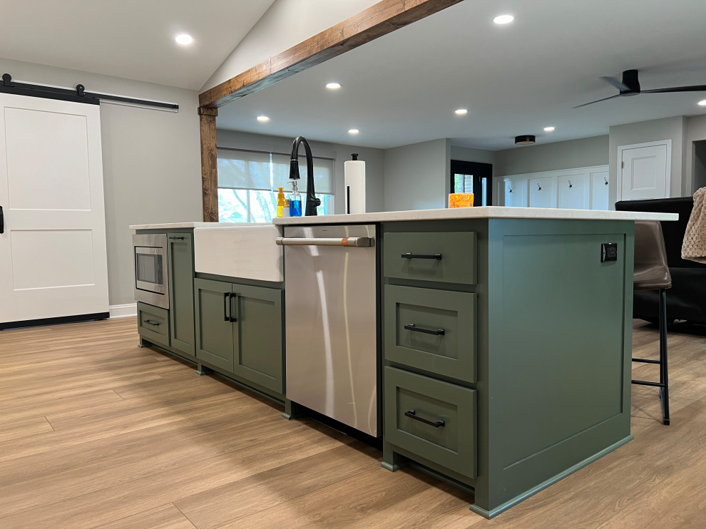 Sage Kitchen and Laundry Room