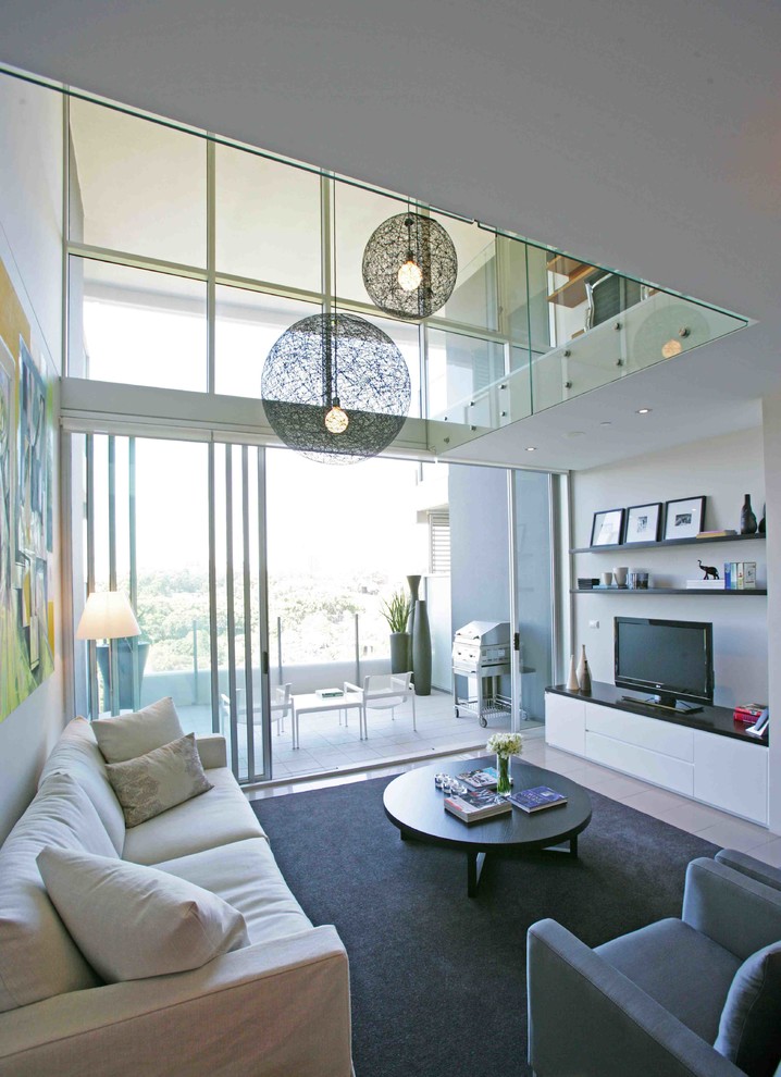 Brisbane Parklands Loft Apartment - Contemporary - Living Room ...