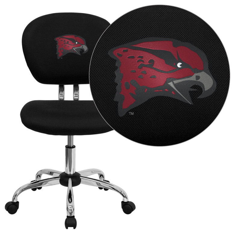 Flash Furniture Maryland Eastern Shore Hawks Embroidered Black Mesh Task Chair