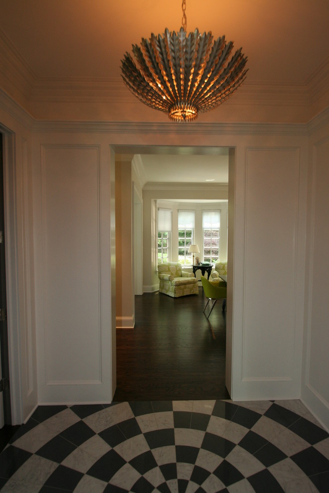 Inspiration for a transitional entryway remodel in Chicago