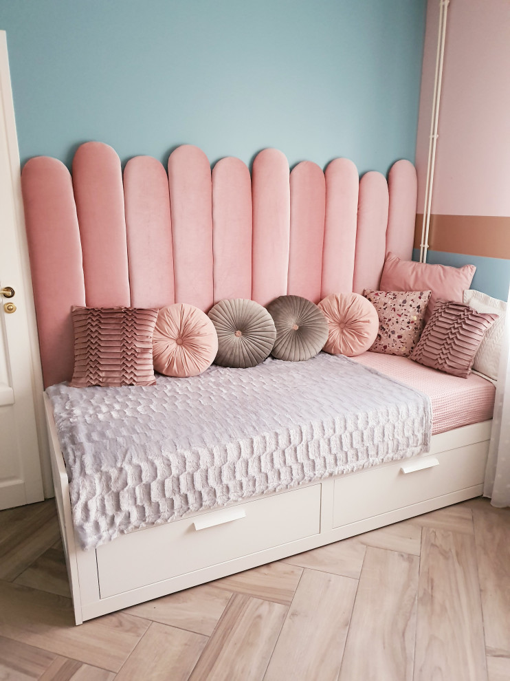 Exemple d'une chambre tendance.