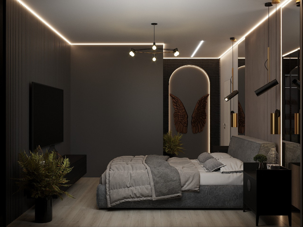 Квартира в темных тонах