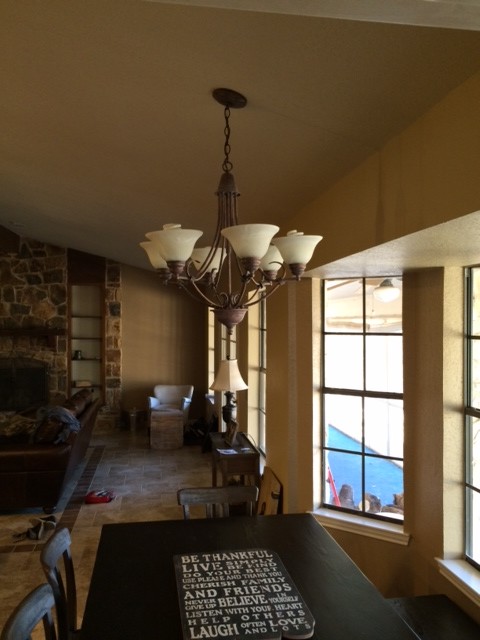 Mounting a large Light Fixture to sloped ceiling? Good or bad idea?