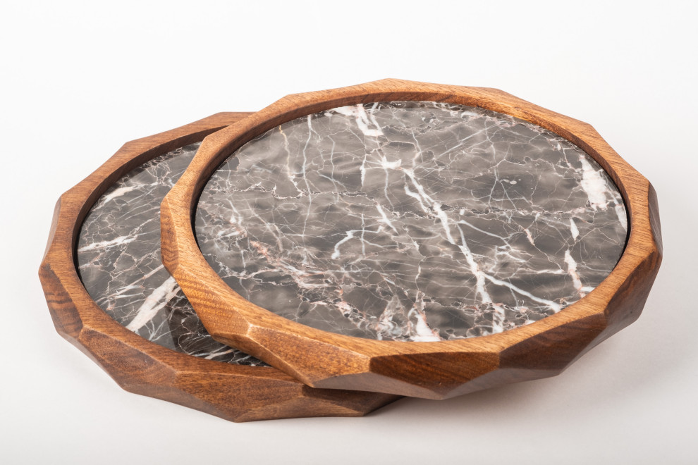 Декоративная деревянная посуда и предметы интерьера