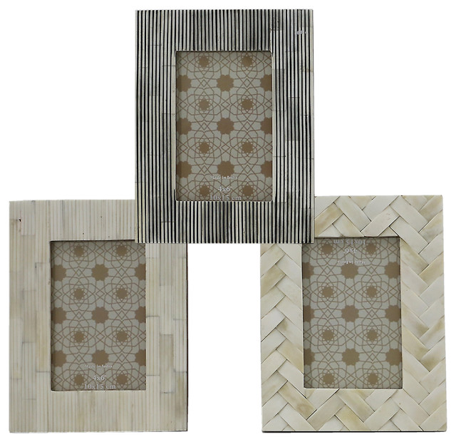 Bone Frames 4 X6 3 Piece Set Contemporary Picture By Bone Frames 4 X6 3 Piece Set Contemporary Picture By Elandecor
