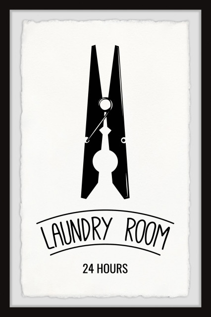 "Laundry All Day" Framed Painting Print, 8x12