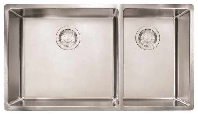 Franke CUX160 Cube 31 1/2  Stainless Steel Double Basin Undermount 10007 Sink