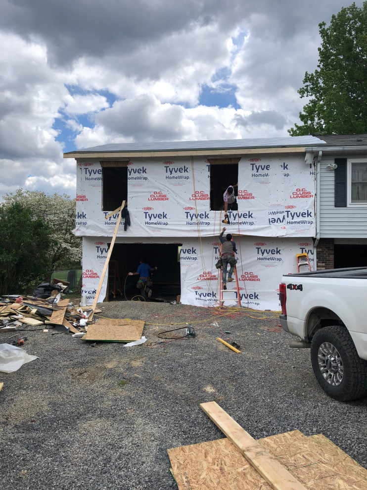 Garage and 2nd Floor Room Addition in progress