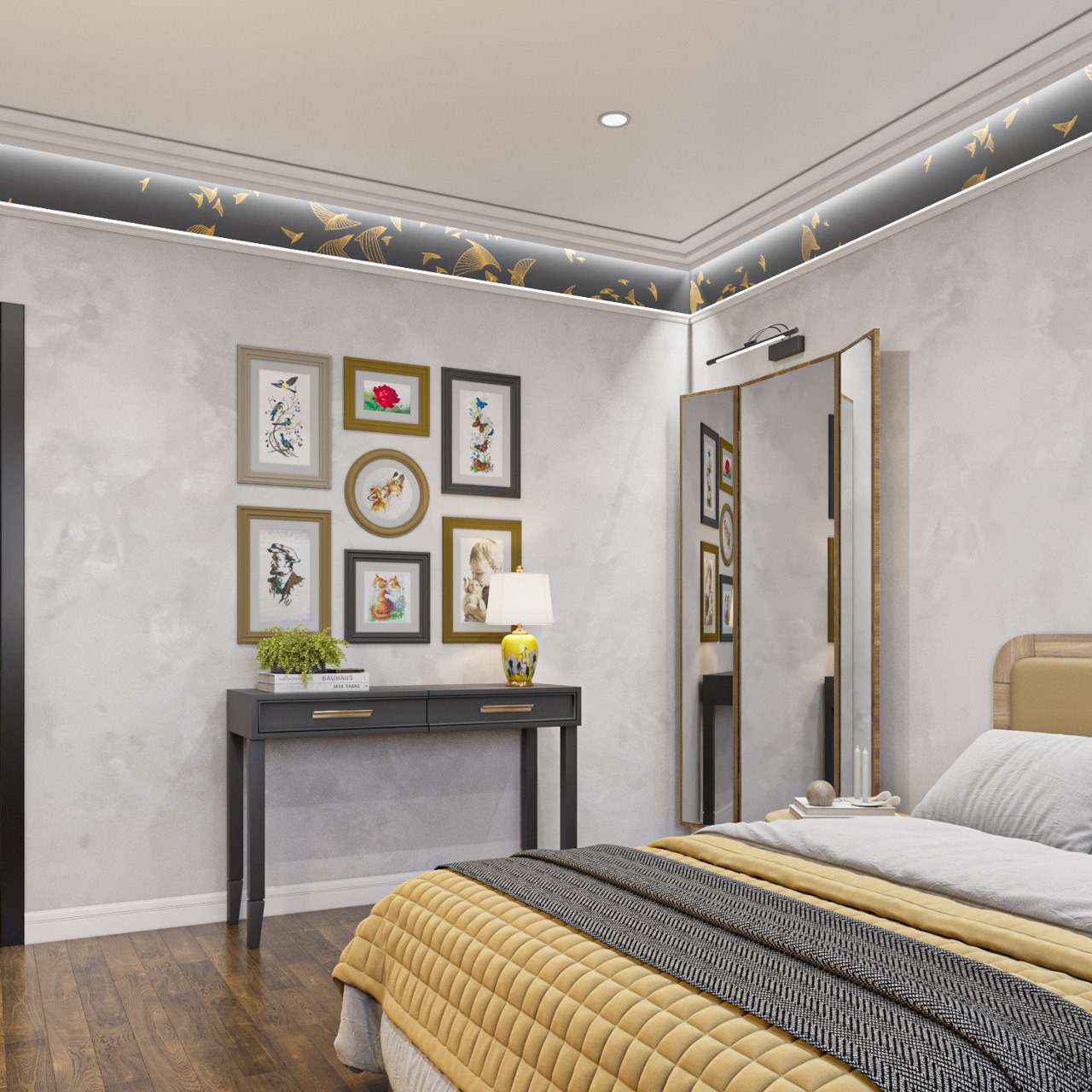 Спальня с деталями востока