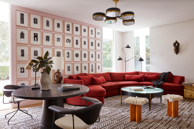 Houston Mid-Century midcentury-living-room