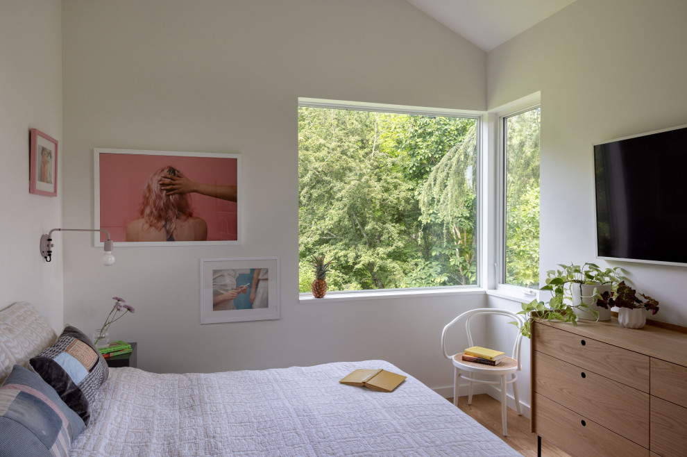 Inspiration for a contemporary bedroom remodel in Seattle