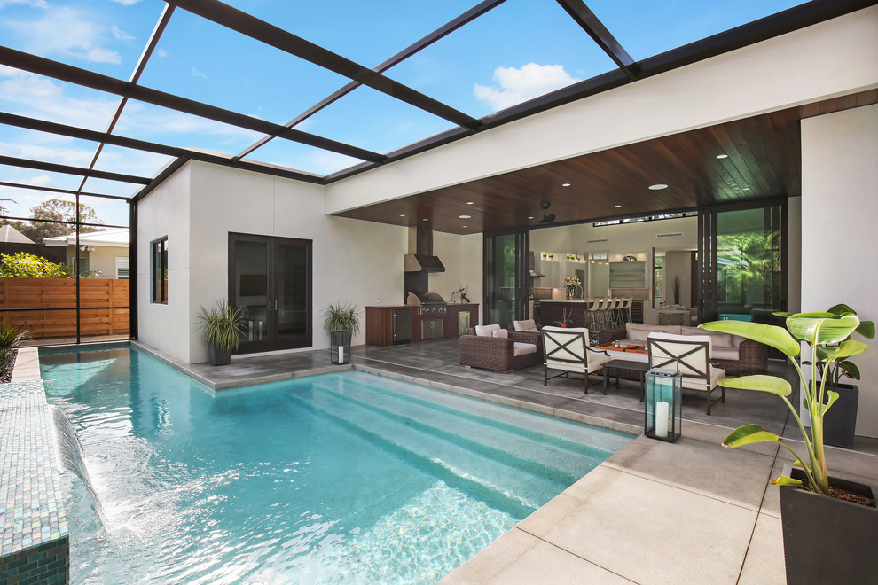 Camino Real Residence - Modern - Pool - Tampa - by April Balliette