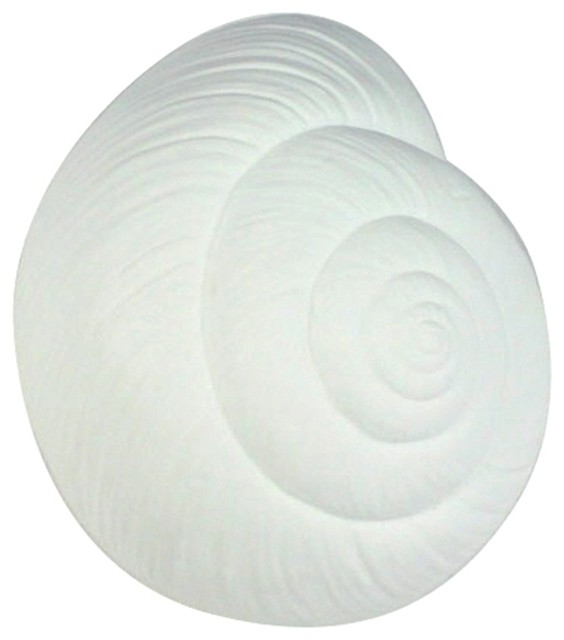 Snail Bone China Wall Vase, White