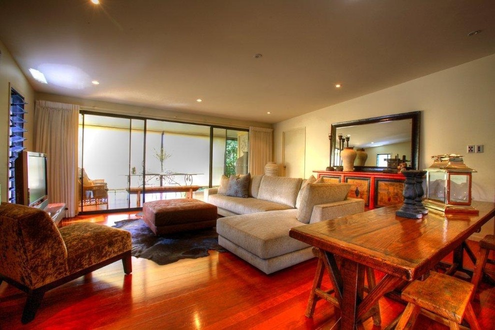 Home design - eclectic home design idea in Brisbane
