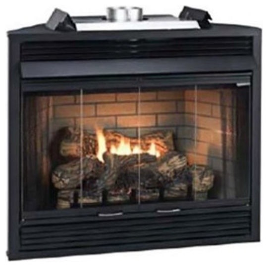Keystone Series 34" Deluxe BVent IP Louver Fireplace NG, 36 Inches