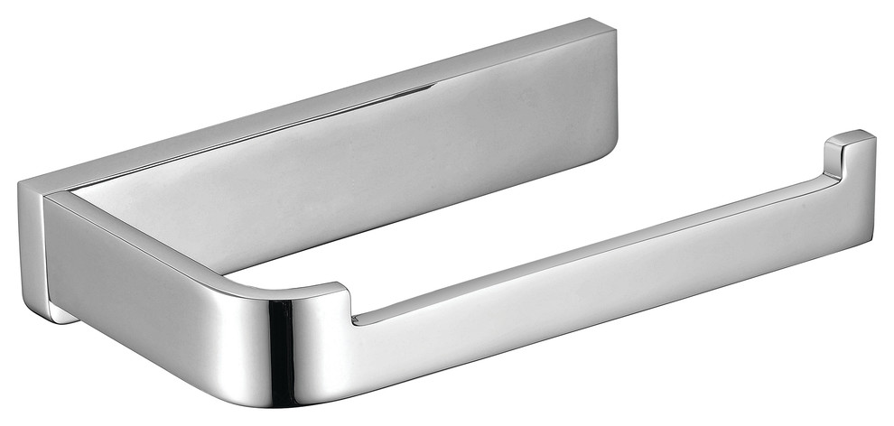 Bel-Air Wall Mounted Solid Brass Toilet Paper Holder in Polished Chrome