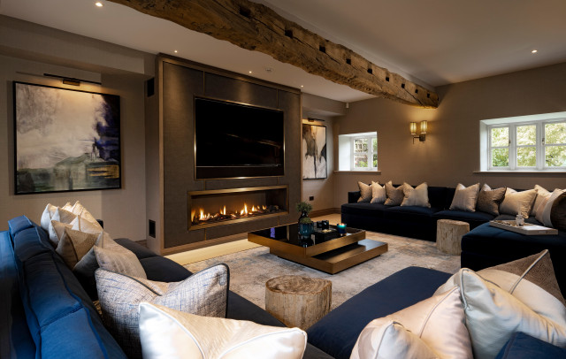 Modern Barn Conversion - UK Award Win contemporary-vardagsrum