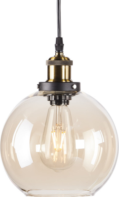 Teka Globe Mini Pendant Lamp Golden Amber Teka Globe Mini Pendant Lamp Golden Amber